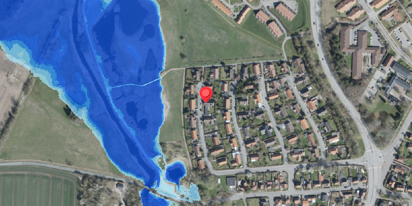Oversvømmelsesrisiko fra vandløb på Dalmosevej 10, 4100 Ringsted