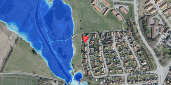 Oversvømmelsesrisiko fra vandløb på Dalmosevej 11, . , 4100 Ringsted