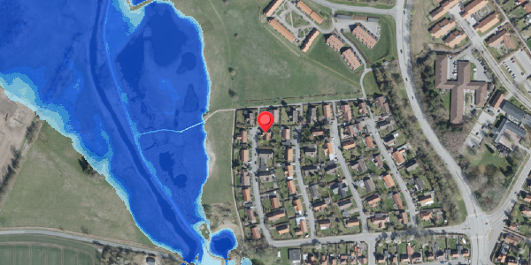 Oversvømmelsesrisiko fra vandløb på Dalmosevej 12, . , 4100 Ringsted