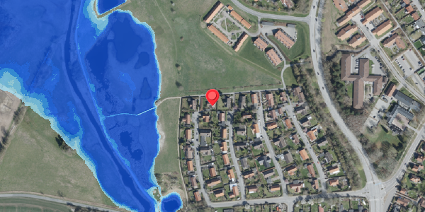 Oversvømmelsesrisiko fra vandløb på Dalmosevej 14, . , 4100 Ringsted