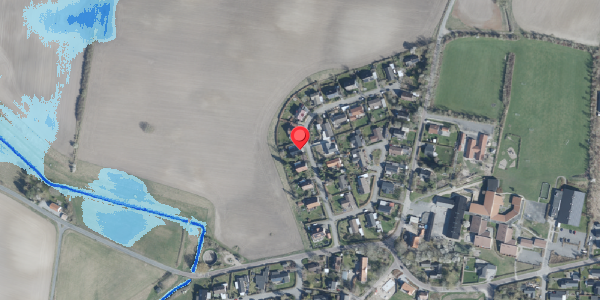 Oversvømmelsesrisiko fra vandløb på Degnebakken 9, . , 4100 Ringsted
