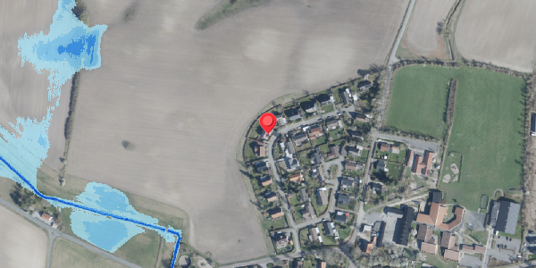 Oversvømmelsesrisiko fra vandløb på Degnebakken 13, . , 4100 Ringsted