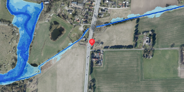 Oversvømmelsesrisiko fra vandløb på Ditlevshøj 1, 4100 Ringsted