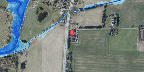 Oversvømmelsesrisiko fra vandløb på Ditlevshøj 2, 4100 Ringsted