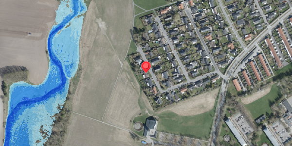 Oversvømmelsesrisiko fra vandløb på Elmevej 6, . , 4100 Ringsted