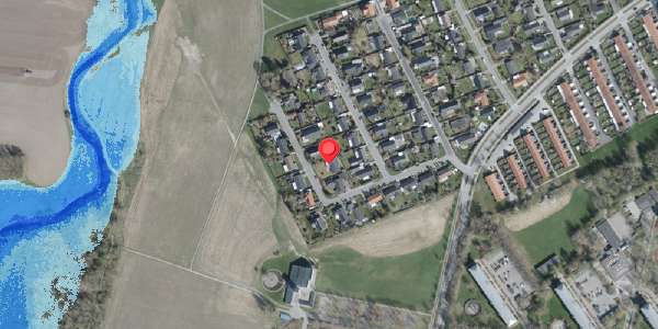 Oversvømmelsesrisiko fra vandløb på Elmevej 11, . , 4100 Ringsted