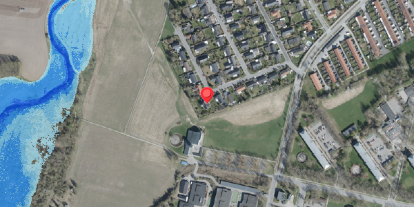 Oversvømmelsesrisiko fra vandløb på Elmevej 12, . , 4100 Ringsted