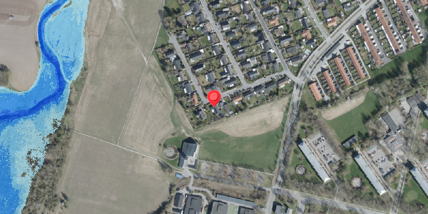 Oversvømmelsesrisiko fra vandløb på Elmevej 14, . , 4100 Ringsted