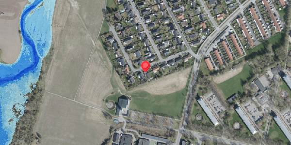 Oversvømmelsesrisiko fra vandløb på Elmevej 16, . , 4100 Ringsted