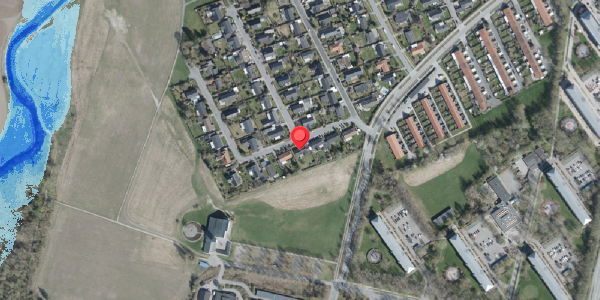 Oversvømmelsesrisiko fra vandløb på Elmevej 20, . , 4100 Ringsted