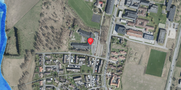 Oversvømmelsesrisiko fra vandløb på Eriksvej 4, 4100 Ringsted