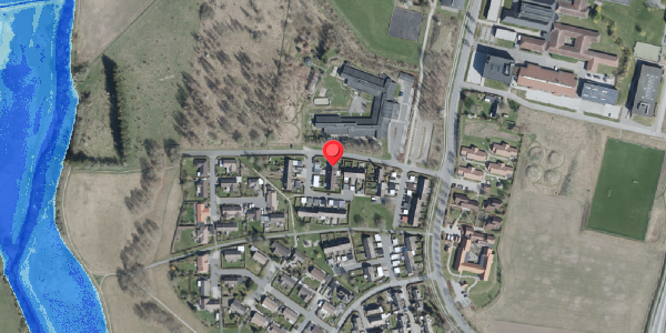 Oversvømmelsesrisiko fra vandløb på Eriksvej 29, . , 4100 Ringsted