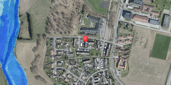Oversvømmelsesrisiko fra vandløb på Eriksvej 31, . , 4100 Ringsted
