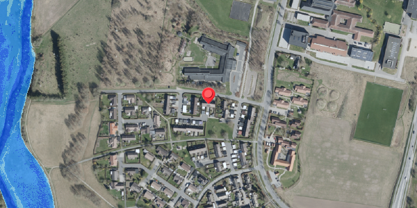 Oversvømmelsesrisiko fra vandløb på Eriksvej 39, 4100 Ringsted