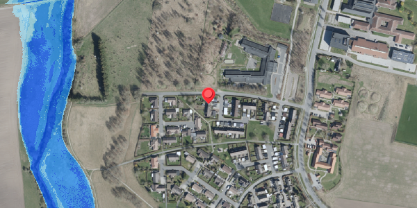 Oversvømmelsesrisiko fra vandløb på Eriksvej 61, . , 4100 Ringsted