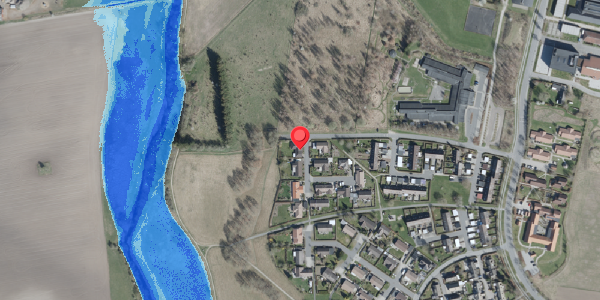 Oversvømmelsesrisiko fra vandløb på Eriksvej 87, . , 4100 Ringsted