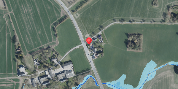 Oversvømmelsesrisiko fra vandløb på Haslevvej 91, 4100 Ringsted
