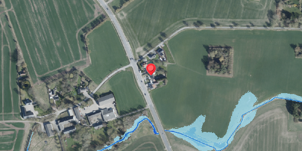 Oversvømmelsesrisiko fra vandløb på Haslevvej 93, 4100 Ringsted