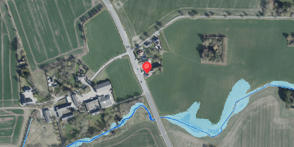 Oversvømmelsesrisiko fra vandløb på Haslevvej 95, 4100 Ringsted