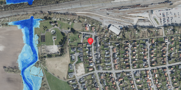 Oversvømmelsesrisiko fra vandløb på Hybenvej 6, . , 4100 Ringsted