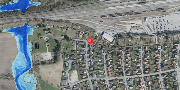 Oversvømmelsesrisiko fra vandløb på Hybenvej 7A, . , 4100 Ringsted