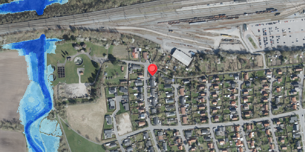 Oversvømmelsesrisiko fra vandløb på Hybenvej 7B, . , 4100 Ringsted