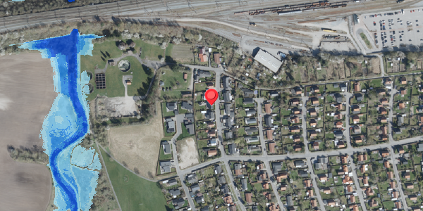 Oversvømmelsesrisiko fra vandløb på Hybenvej 8, . , 4100 Ringsted
