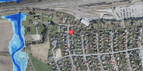 Oversvømmelsesrisiko fra vandløb på Hybenvej 9B, . , 4100 Ringsted