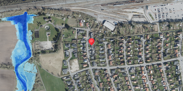 Oversvømmelsesrisiko fra vandløb på Hybenvej 11A, . , 4100 Ringsted