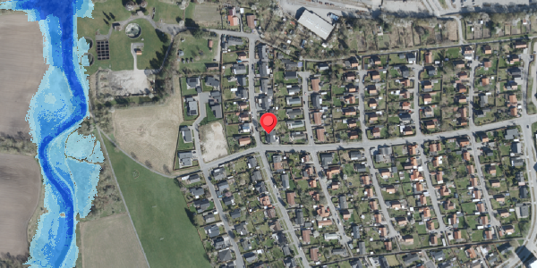 Oversvømmelsesrisiko fra vandløb på Hybenvej 17A, . , 4100 Ringsted