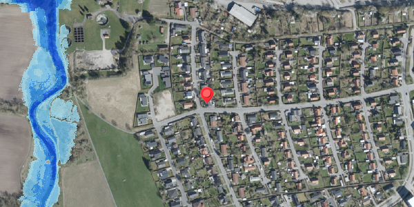 Oversvømmelsesrisiko fra vandløb på Hybenvej 17B, . , 4100 Ringsted
