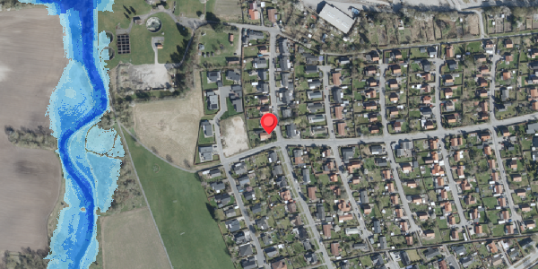 Oversvømmelsesrisiko fra vandløb på Hybenvej 18, . , 4100 Ringsted