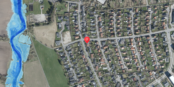 Oversvømmelsesrisiko fra vandløb på Hybenvej 19A, . , 4100 Ringsted