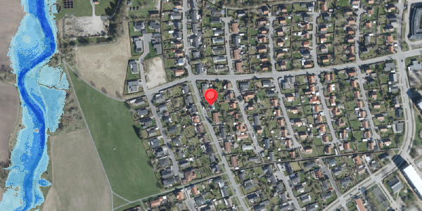 Oversvømmelsesrisiko fra vandløb på Hybenvej 21B, . , 4100 Ringsted