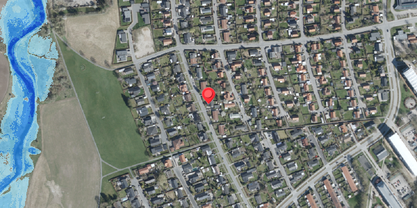 Oversvømmelsesrisiko fra vandløb på Hybenvej 25B, . , 4100 Ringsted