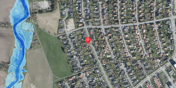Oversvømmelsesrisiko fra vandløb på Hybenvej 26, . , 4100 Ringsted