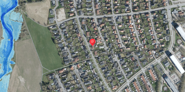 Oversvømmelsesrisiko fra vandløb på Hybenvej 27A, . , 4100 Ringsted