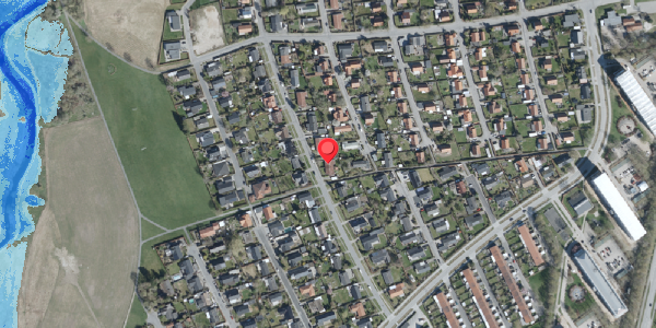 Oversvømmelsesrisiko fra vandløb på Hybenvej 29A, . , 4100 Ringsted