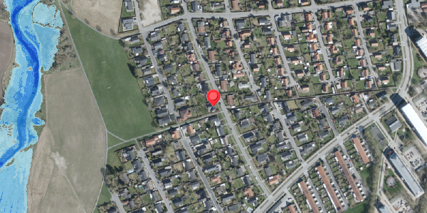 Oversvømmelsesrisiko fra vandløb på Hybenvej 36, . , 4100 Ringsted