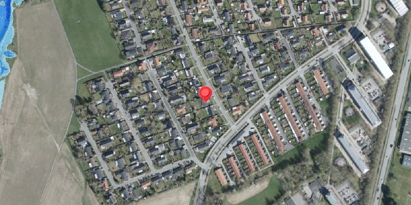 Oversvømmelsesrisiko fra vandløb på Hybenvej 48, . , 4100 Ringsted