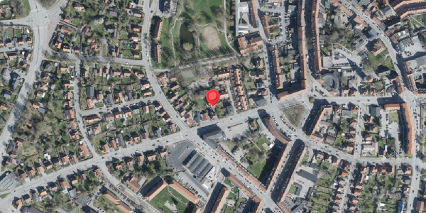 Oversvømmelsesrisiko fra vandløb på Jyllandsgade 14B, 4100 Ringsted