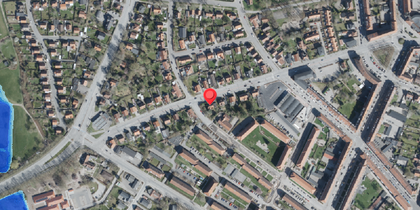 Oversvømmelsesrisiko fra vandløb på Jyllandsgade 23, 4100 Ringsted