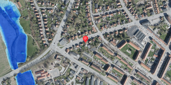 Oversvømmelsesrisiko fra vandløb på Jyllandsgade 31, 4100 Ringsted