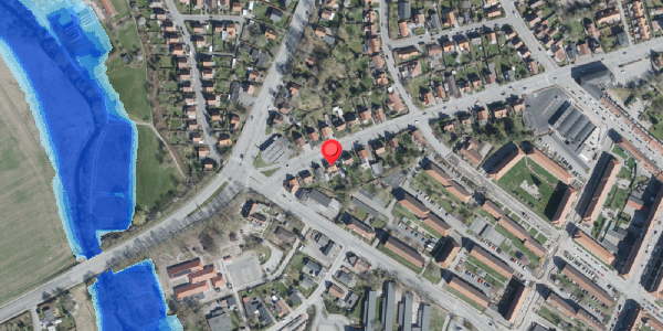 Oversvømmelsesrisiko fra vandløb på Jyllandsgade 35, 4100 Ringsted
