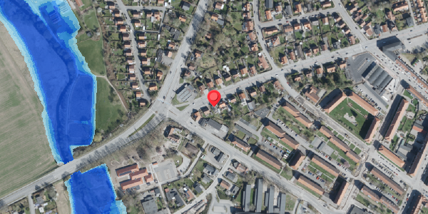 Oversvømmelsesrisiko fra vandløb på Jyllandsgade 37, 4100 Ringsted