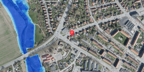 Oversvømmelsesrisiko fra vandløb på Jyllandsgade 39, 4100 Ringsted