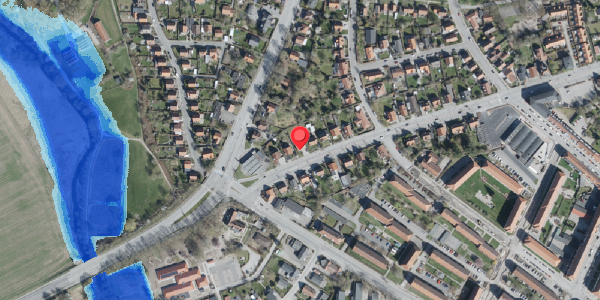 Oversvømmelsesrisiko fra vandløb på Jyllandsgade 48, 4100 Ringsted