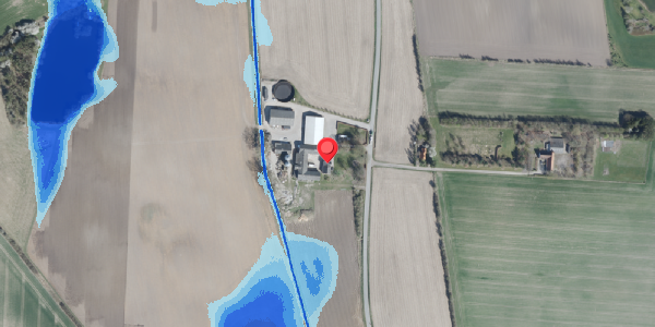 Oversvømmelsesrisiko fra vandløb på Kastrupvej 25, 4100 Ringsted
