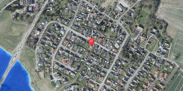 Oversvømmelsesrisiko fra vandløb på Kildebæksvej 13, 4100 Ringsted