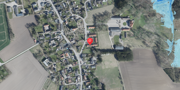 Oversvømmelsesrisiko fra vandløb på Kirkevej 6B, 4100 Ringsted